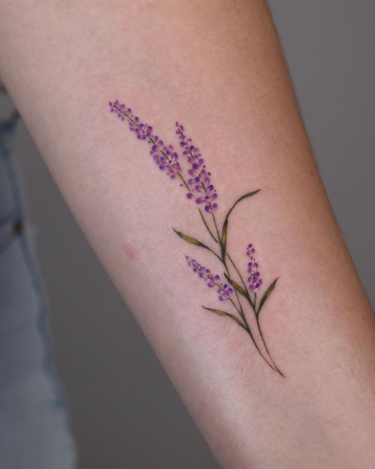 Lavender — Watercolor Forearm