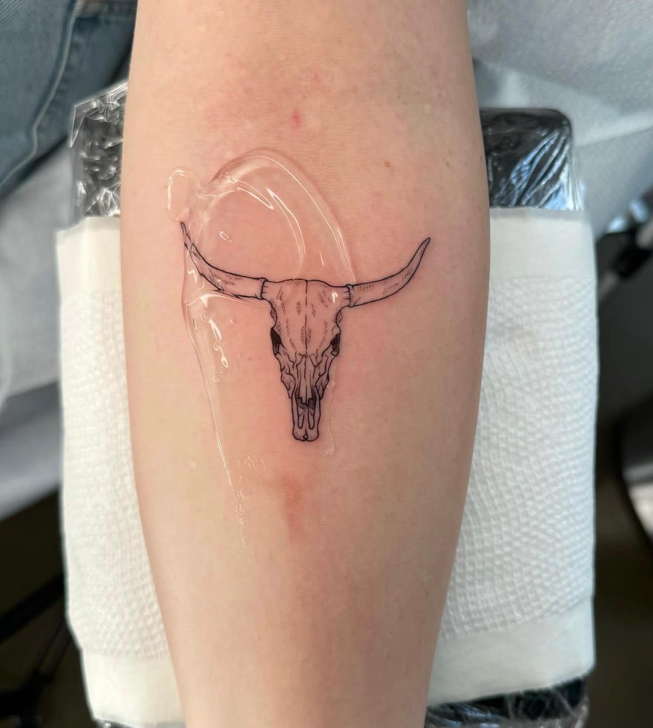 Bull Skull — Forearm