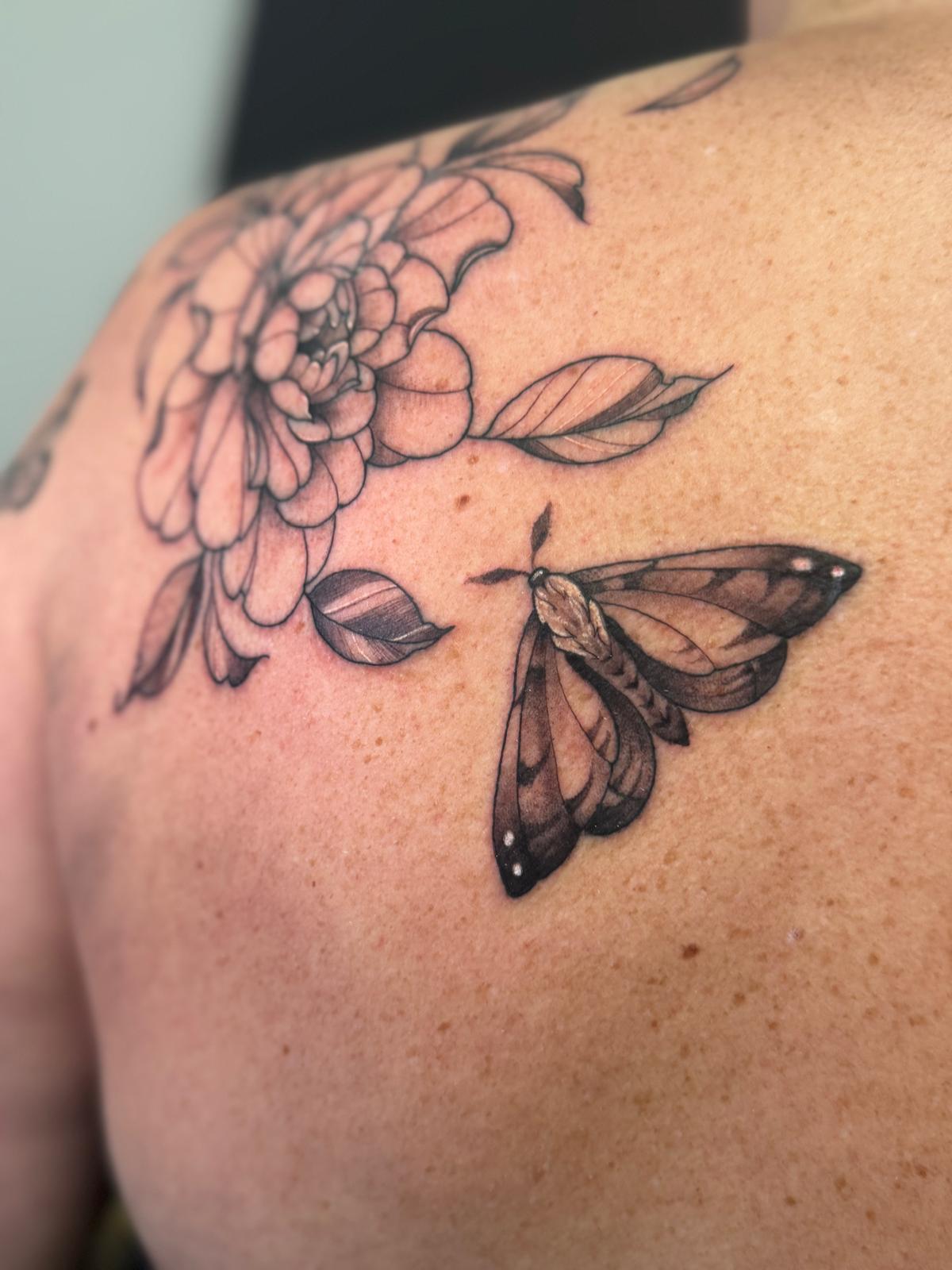 Peony & Moth — Shoulder